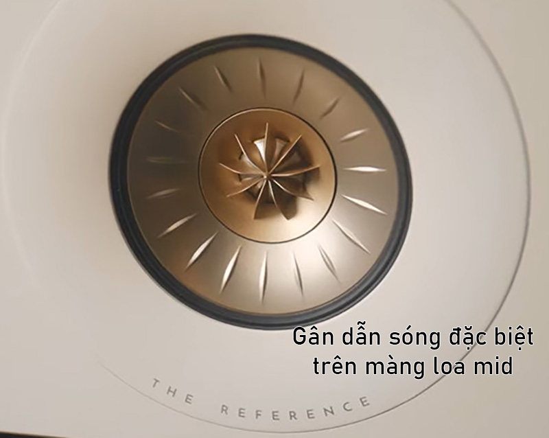 vien loa mid cua loa kef reference 2 meta voi thiet ke gan dan song