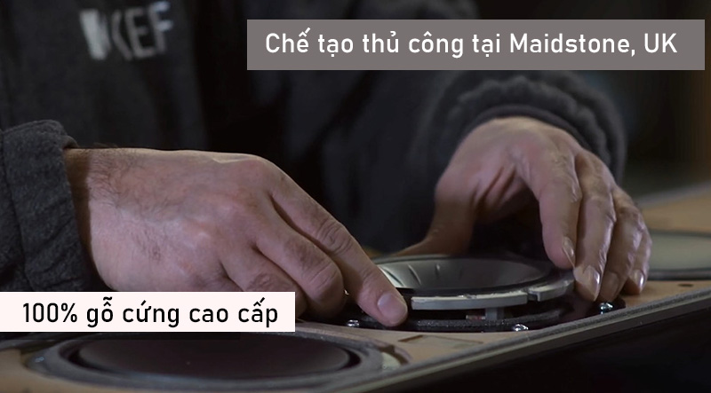 thung loa kef reference 2 meta duoc lam hoan toan thu cong tu go cung cao cap