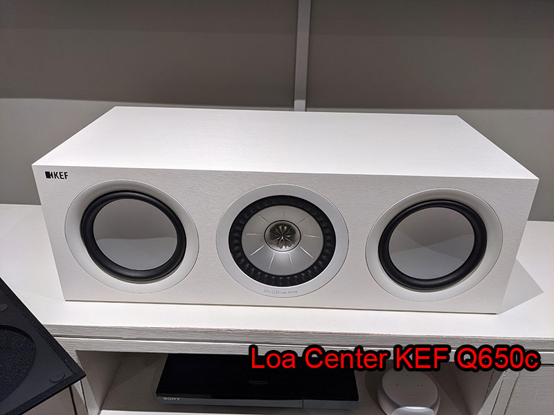 loa center kef q650c cho am thanh chan thuc, song dong