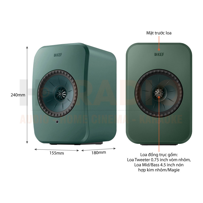 chú thích Loa KEF LSX II LT
