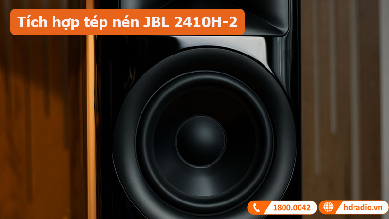 Loa bookshelf JBL HDI 1600 trang bị tép nén JBL 2410H-2 