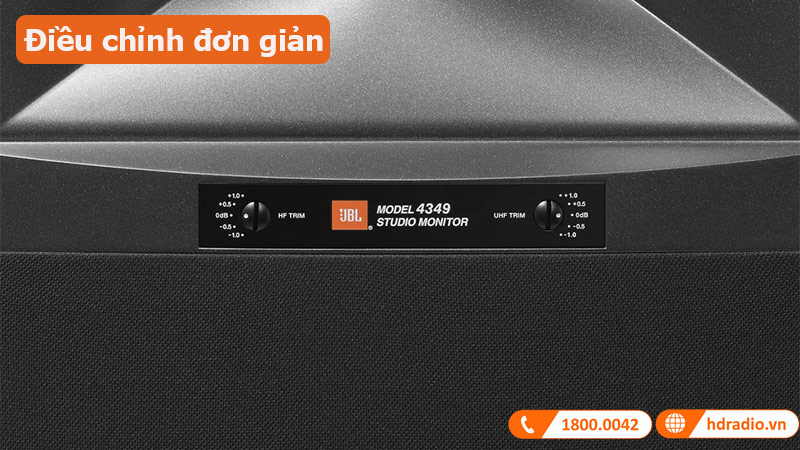 Loa bookshelf JBL 4349 Studio Monitor điều chỉnh đơn giản 
