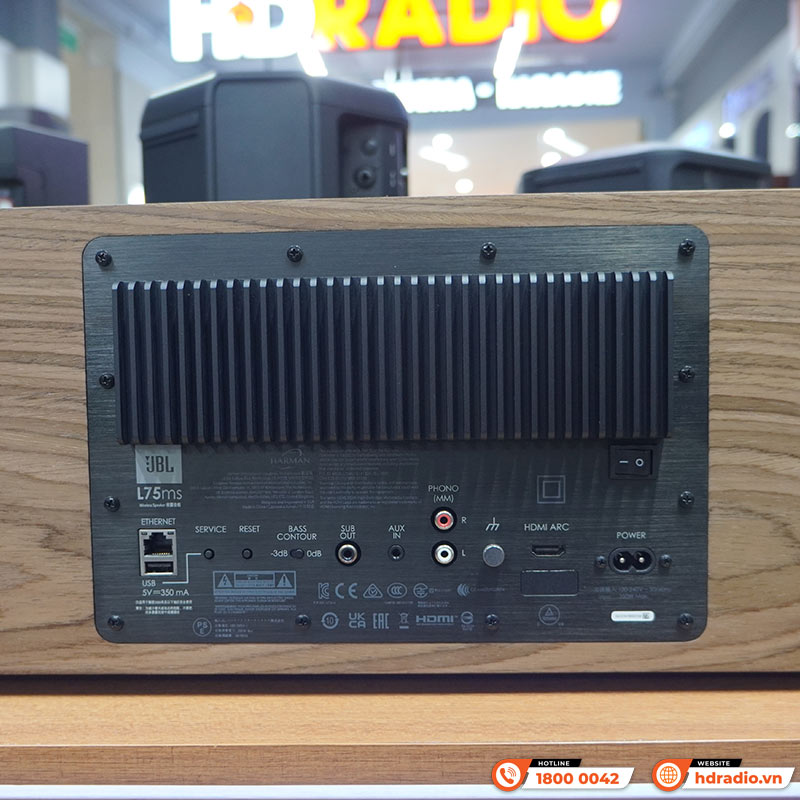 Loa JBL L75ms Music System, DAC 32-bit/192kHz, Bluetooth, Wifi, HDMI ARC, AUX, Phono, Sub Out, Đi Kèm Remote, Công Suất 350W-7