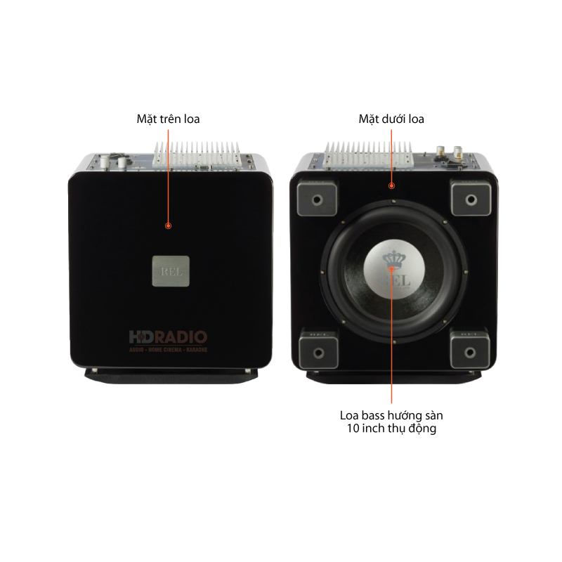 Loa sub Rel T7X, 200W, Bass 20 cm, Có thể Kết Nối Không Dây-14