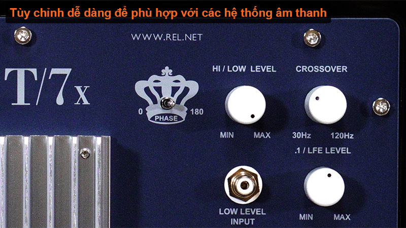 cac nut dieu chinh o mat sau Sub Rel T/7X