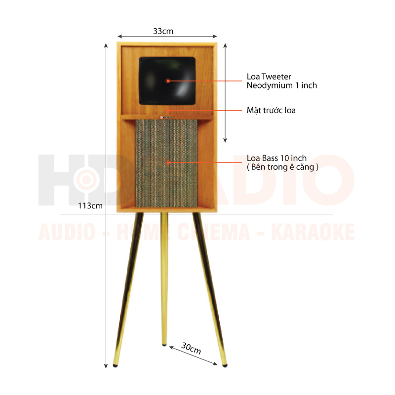 Chú thích Loa Sumico Gold Horn 10