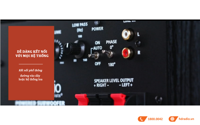 Loa Sub Polk PSW 108 ket hop hoan hao Loa Sub Polk PSW 108 ket hop hoan hao