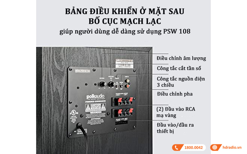 Loa Sub Polk PSW 108 dieu khien nhanh chong Loa Sub Polk PSW 108 dieu khien nhanh chong
