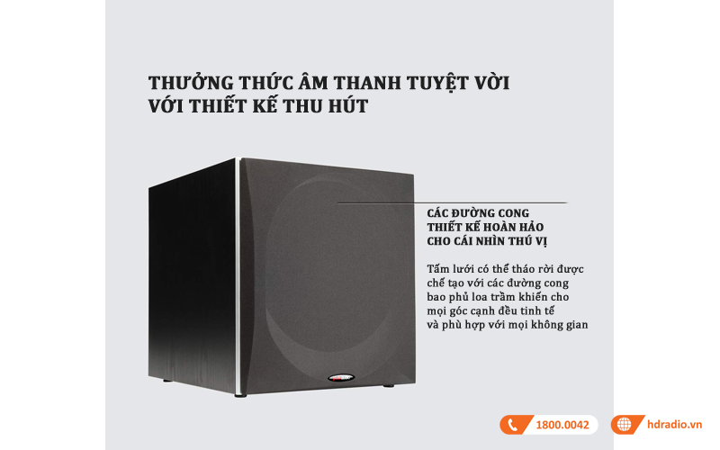 Loa sub polk audio PSW 505 am thanh