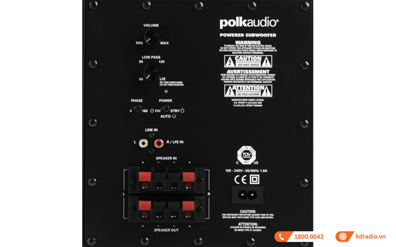 Loa Sub Polk PSW 111 ket noi