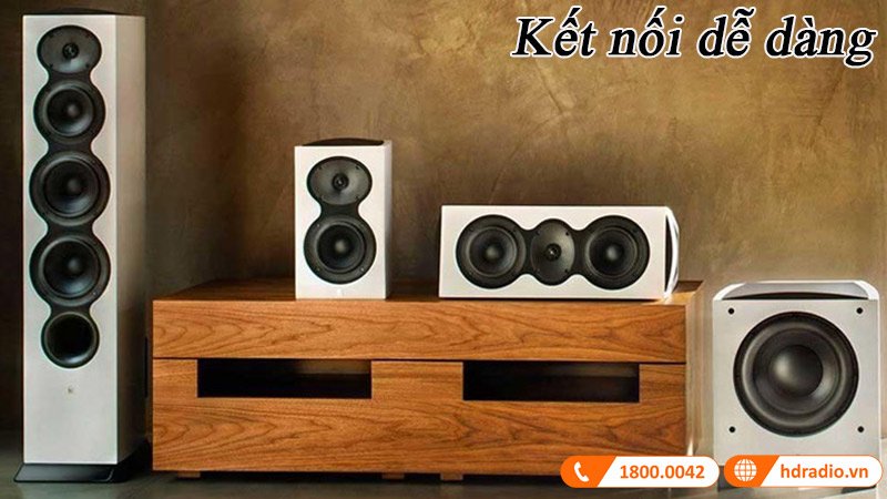 ket noi loa center revel c205