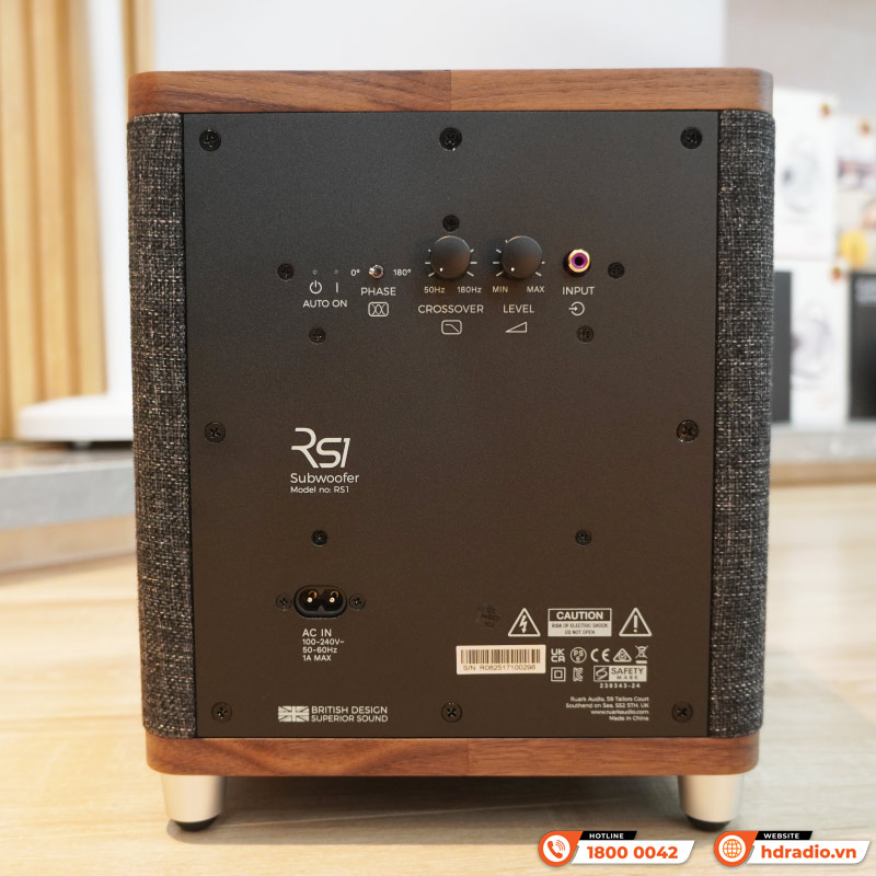 Loa sub Ruark RS1, Công suất 100W RMS Class D, Tần số 25Hz – 200Hz-6