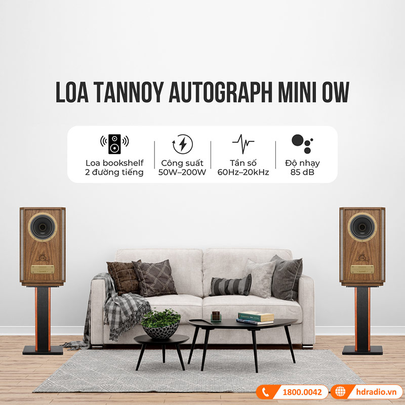 Loa Tannoy Autograph Mini OW (Độ nhạy 85dB, Tần số 60Hz-20KHz)-7