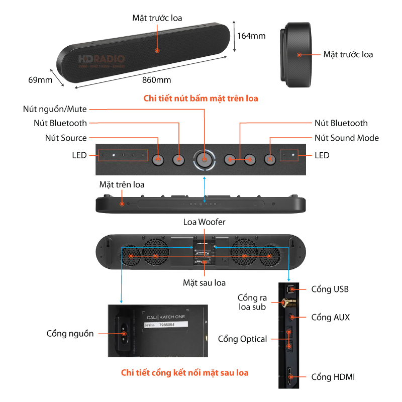 Loa soundbar Dali Katch One