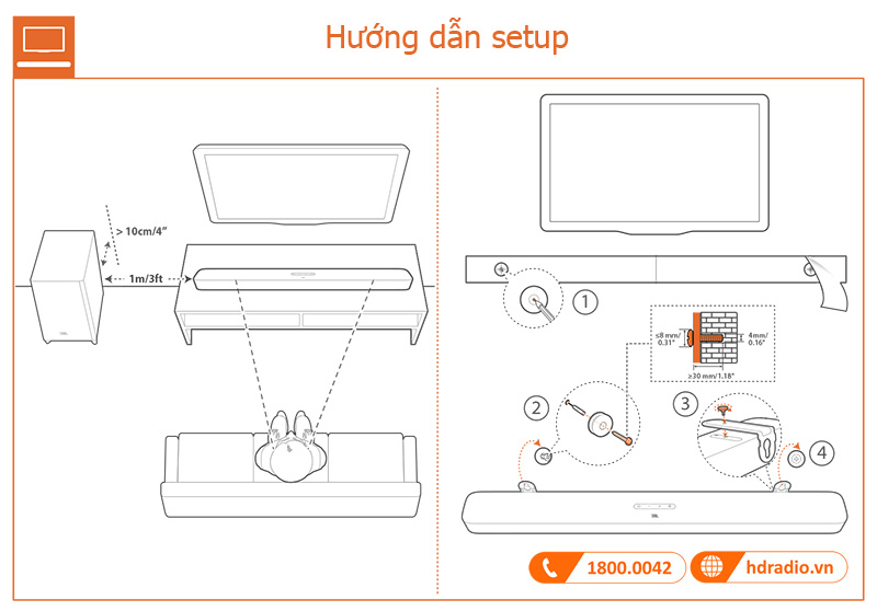 Huong dan su dung loa JBL Bar 5.1 Surround