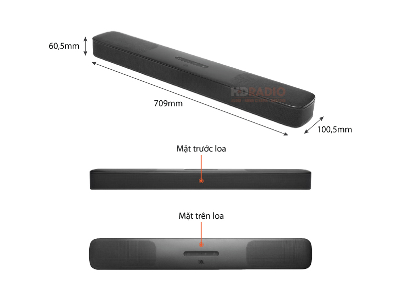 Chu thich Loa soundbar JBL Bar 5.0 MultiBeam