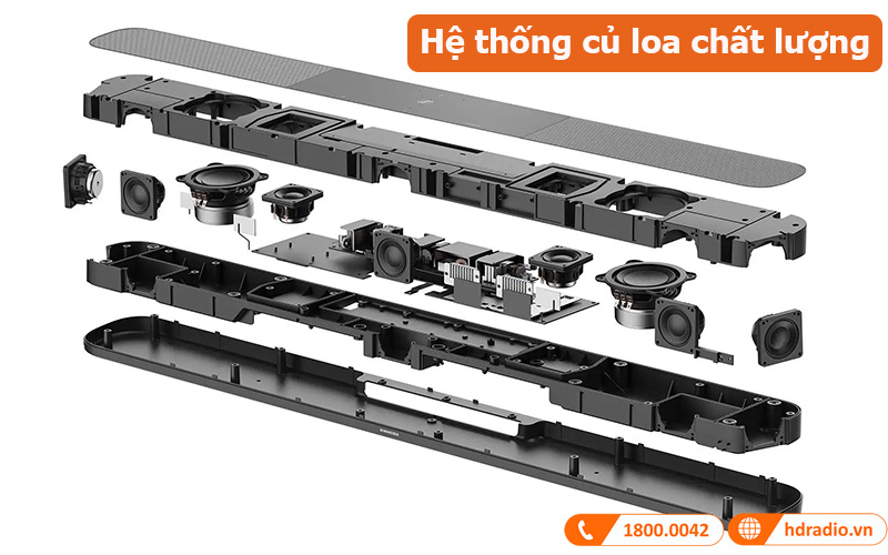 Loa Sennheiser Ambeo Soundbar Plus hệ thống củ loa chất lượng 