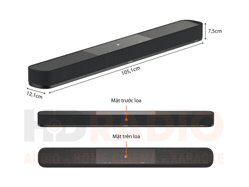 Chú thích loa Sennheiser Ambeo Soundbar Plus