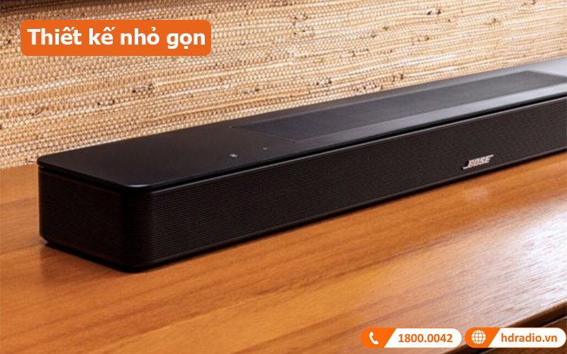 Loa Bose Smart Soundbar 600 thiết kế nhỏ gọn 