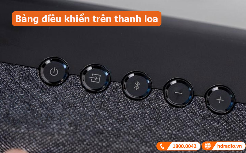 Loa soundbar Denon DHT-S416 bảng điều khiển trên thanh loa 