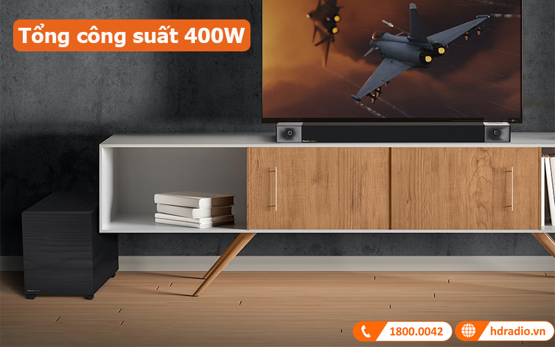 Loa soundbar Klipsch Cinema 400 tổng công suất 400W