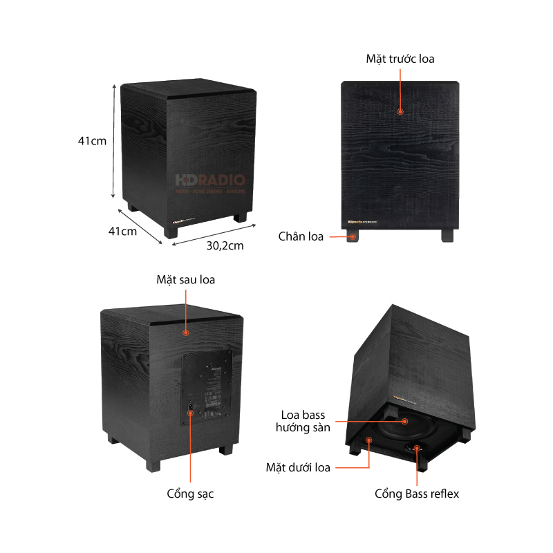 Chu thich Loa Soundbar Klipsch Cinema 400