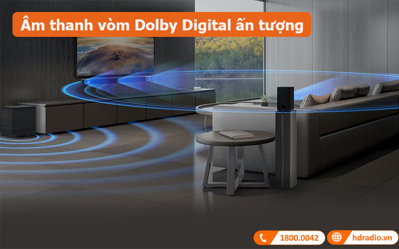 Loa soundbar Klipsch Cinema 600 5.1 System âm thanh vòm Dolby Digital ấn tượng