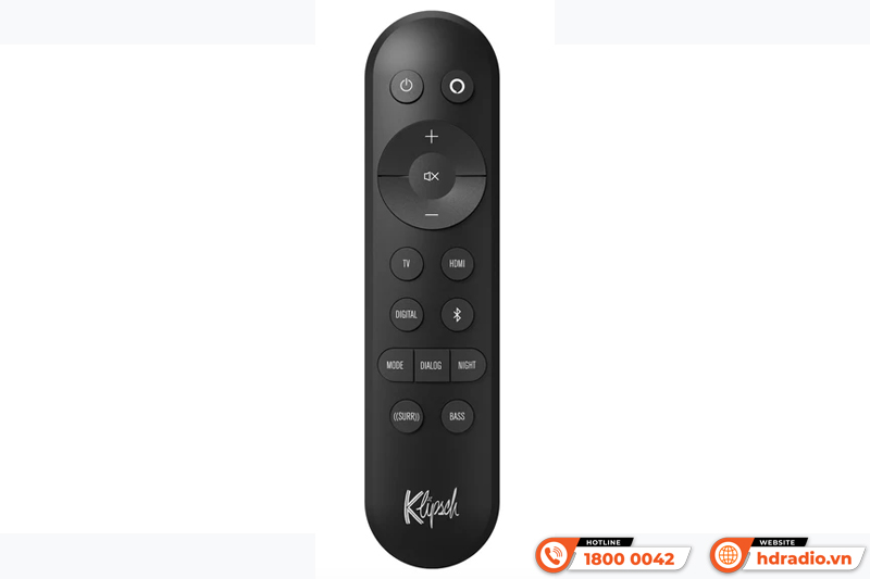 điều khiển từ xa  BLE Blacklit của loa thanh Klipsch Flexus Core 100