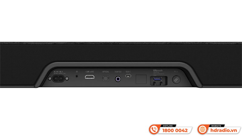 Cống kết nối đa dạng với Loa Soundbar Klipsch Flexus Core 200