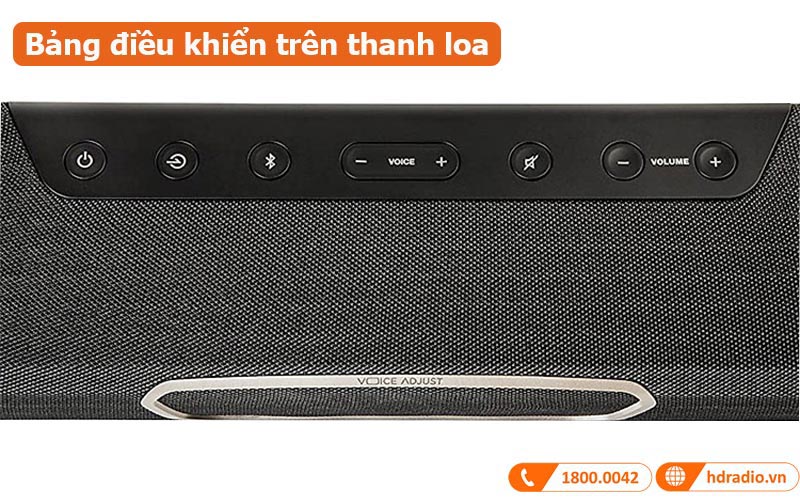 Loa soundbar Polk Magnifi Max SR System bảng điều khiển trên thanh loa 