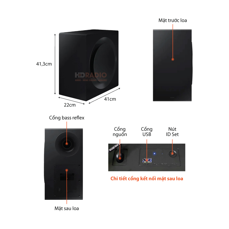 Chu thich Loa Soundbar Samsung HW-Q990B