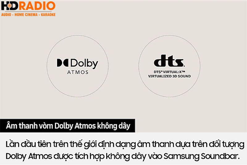 thiet bi dau tien tren the gioi ho tro Dolby Atmos khong day