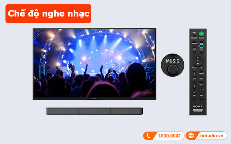 loa soundbar sony ht-s20r chế độ nghe nhạc