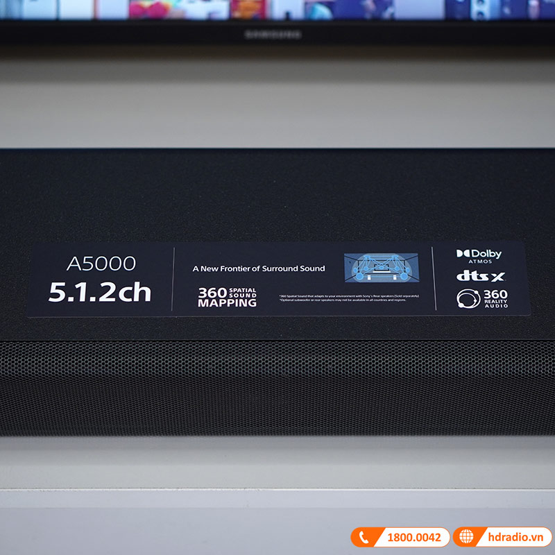 Loa Sony HT-A5000, 5.1.2 kênh, Dolby Atmos, DTS:X, Bluetooth, Wifi, Amazon Alexa, Google Assistant-10