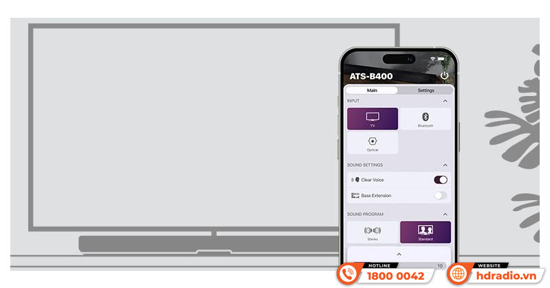 Điều khiển Loa soundbar Yamaha ATS-B30