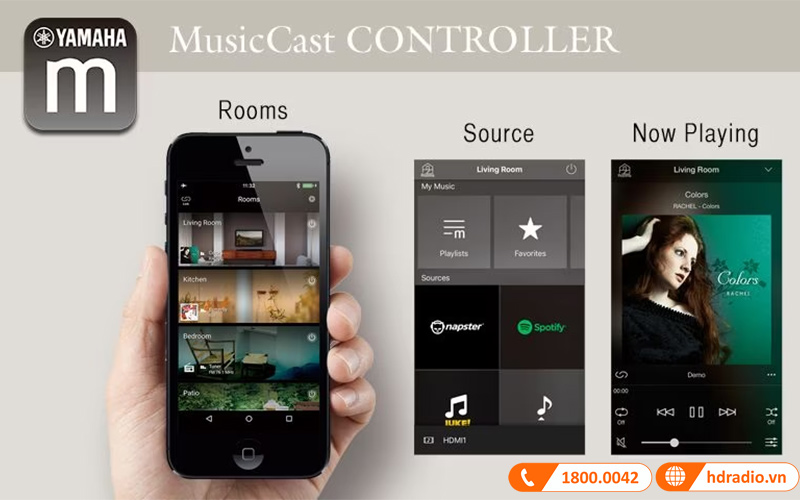 Loa soundbar Yamaha YSP-2700 điều khiển bằng ứng dụng