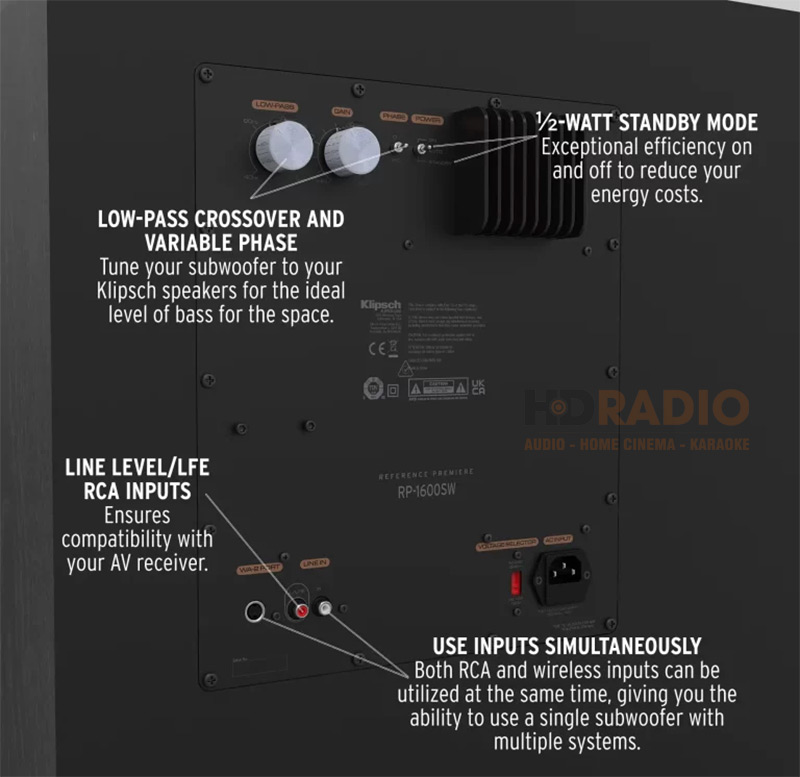 Loa Sub Klipsch RP 1600SW