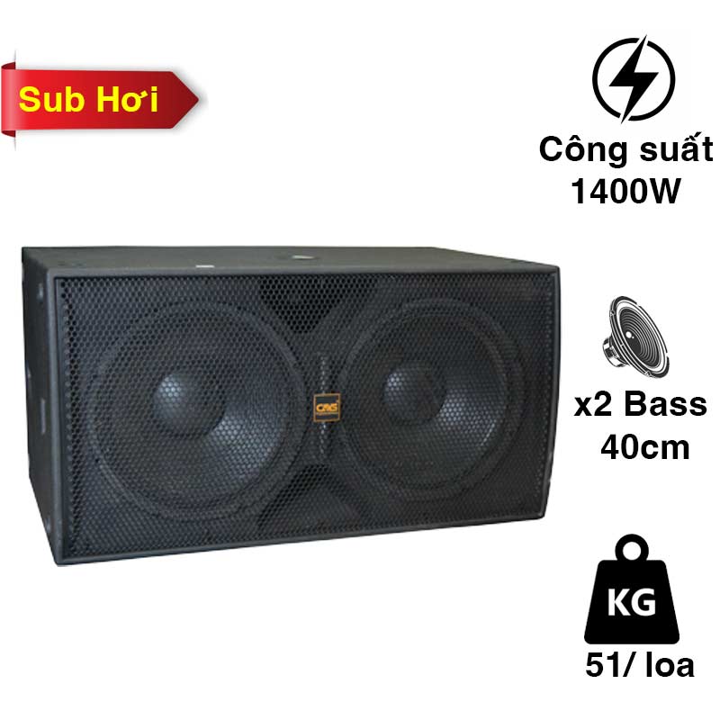 Loa Sub CAVS SKD715, 2 Bass 40cm,1400W