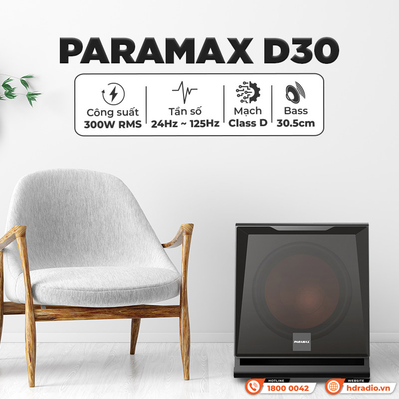 Tính năng Loa sub Paramax D30 Tính năng Loa sub Paramax D30