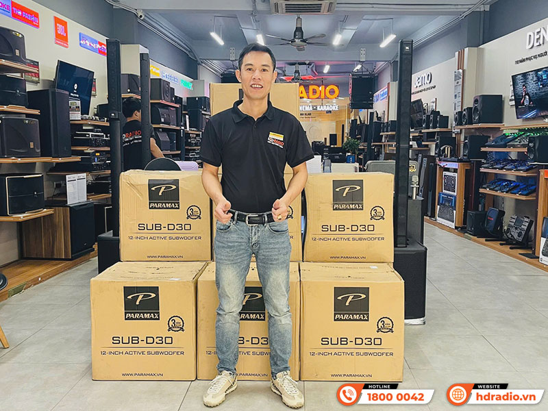 Loa Sub Paramax D30, Bass 30cm, 600W (Peak)-13