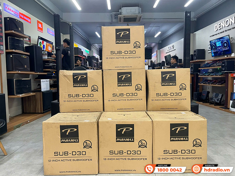 Loa Sub Paramax D30, Bass 30cm, 600W (Peak)-15