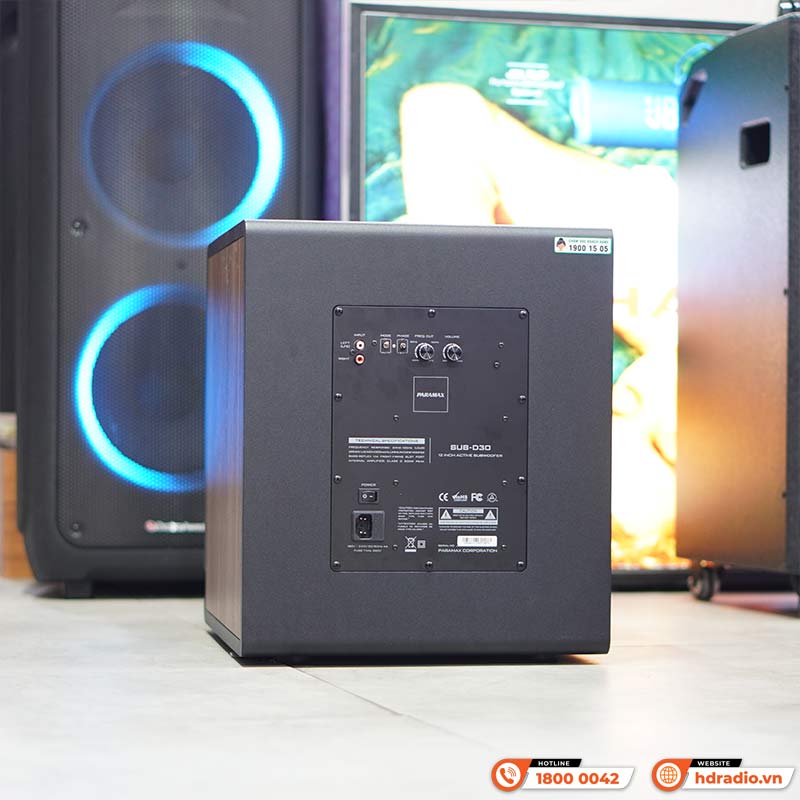 Loa Sub Paramax D30, Bass 30cm, 600W (Peak)-7