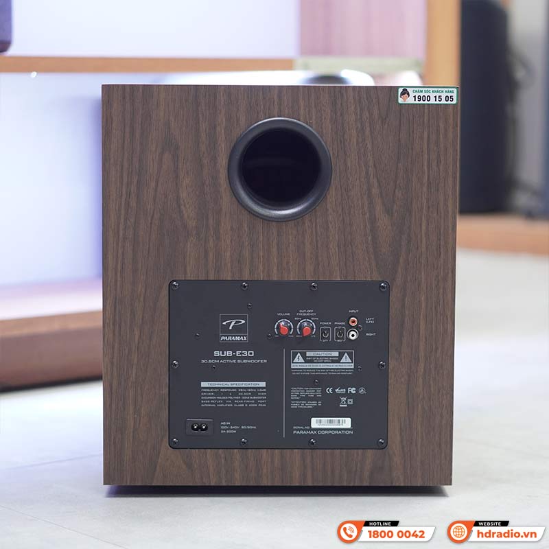 Loa sub Paramax E30, Bass 30 cm, 400W (Peak)-7
