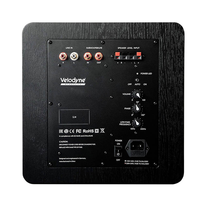 Loa Sub Velodyne Acoustics Deep Blue, 300W, Bass 20cm-3