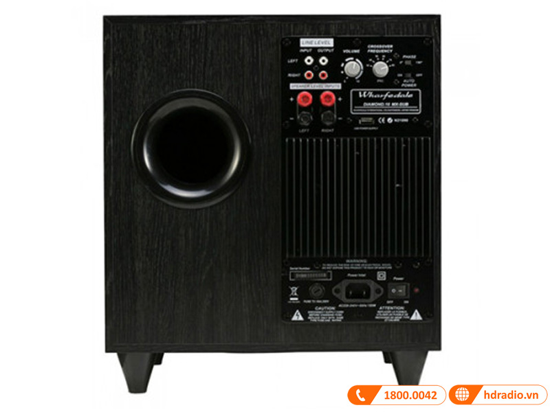Loa Wharfedale Diamond 10.MX, Sub điện, Công suất 150W, Bass 25cm-4