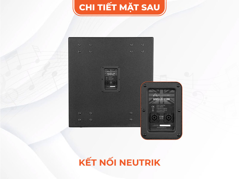 Loa Sub Wharfedale Anglo E18B mặt sau