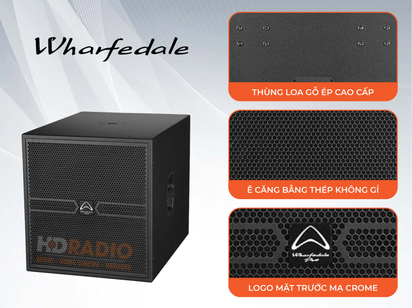 Loa Sub Wharfedale Anglo E18B kiểu dáng đơn giản sang trọng