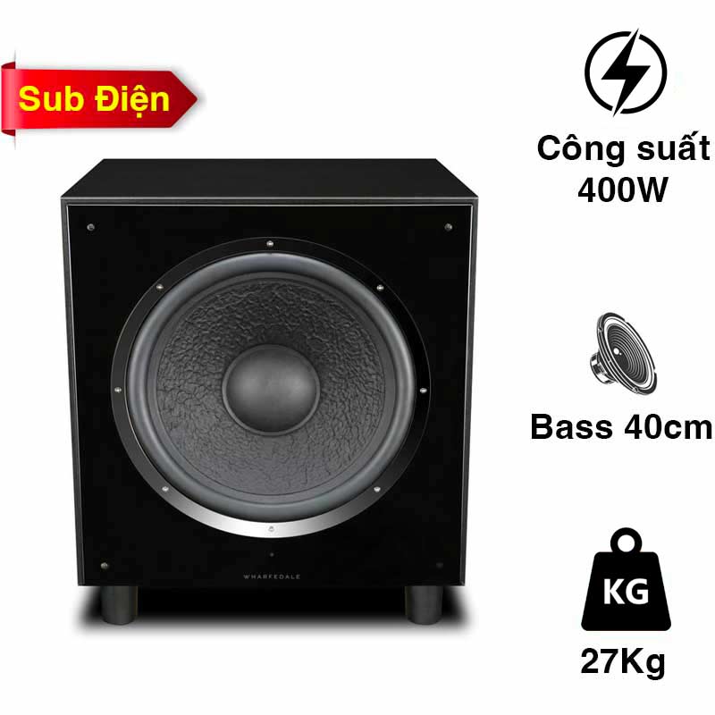 Loa Sub Wharfedale SW15, Sub điện, 400W, Bass 40cm