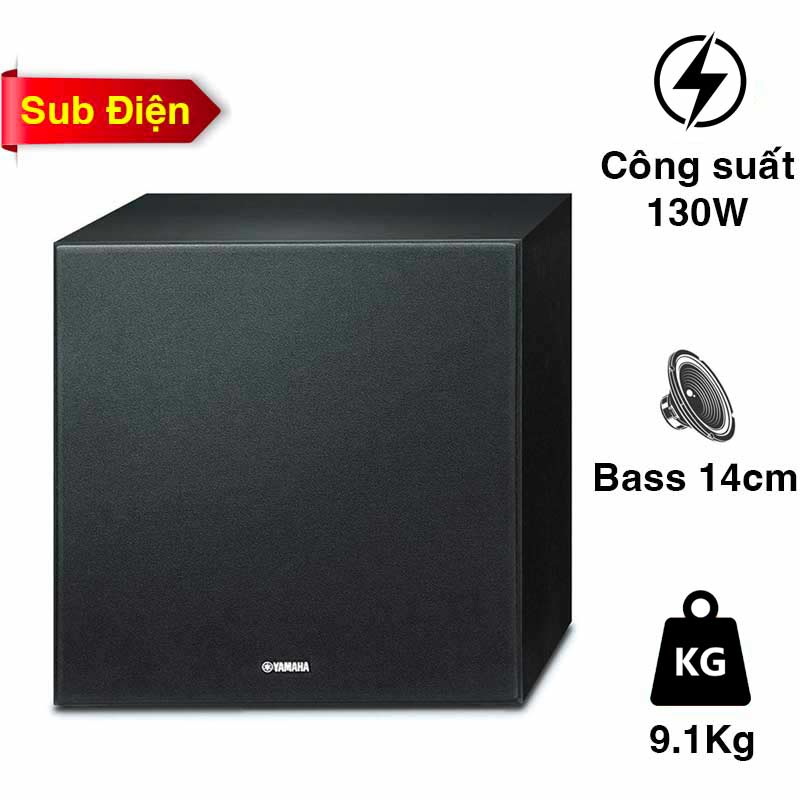Loa Sub Yamaha NS-WSW121, Sub điện, Bass 14cm,130W