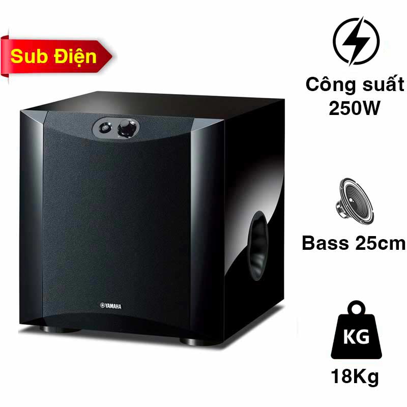 Loa sub Yamaha NS SW300, Sub điện, Bass 25cm, 250W